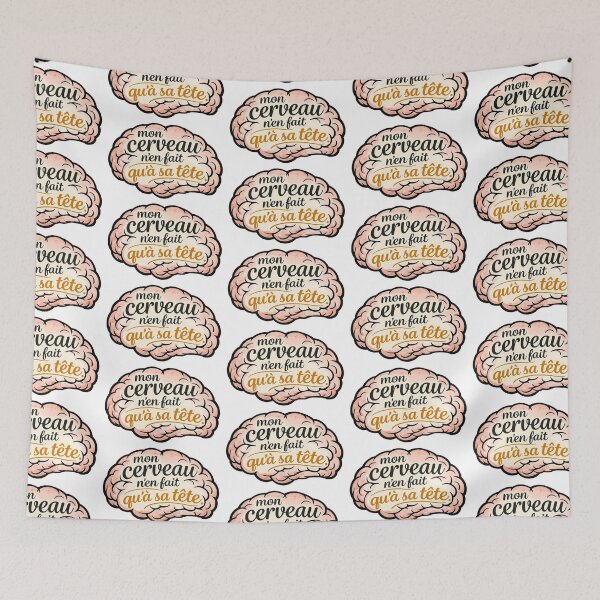 Item preview, My Brain Does What It Wants - Humorous Punchline designed and sold by Eric Sintès.