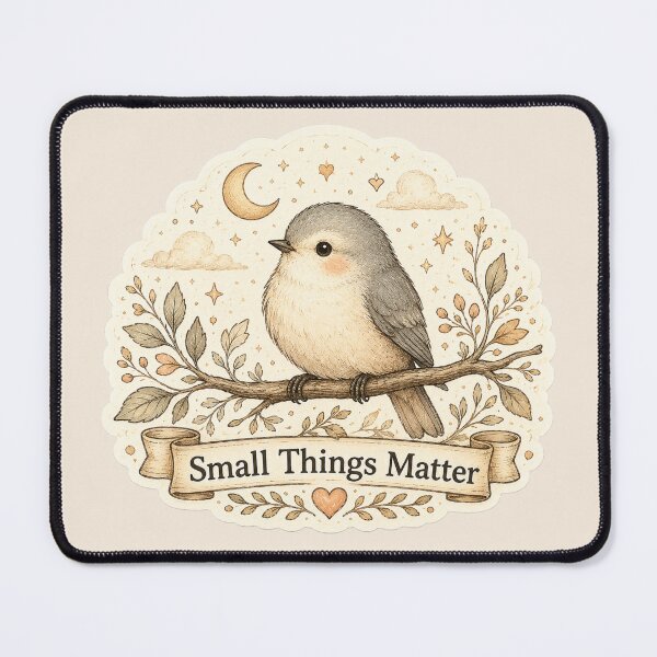 Item preview, Small Things Matter Bird Shirt – Cozy Cottagecore Nature Quote designed and sold by Safe Haven Pets.
