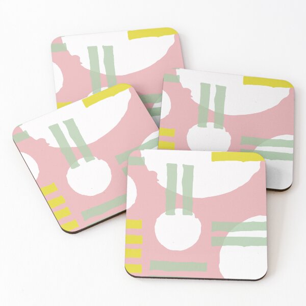 Item preview, Mid-Century Modern in Minty Green and Mauve-Pink Pattern designed and sold by DEC02.