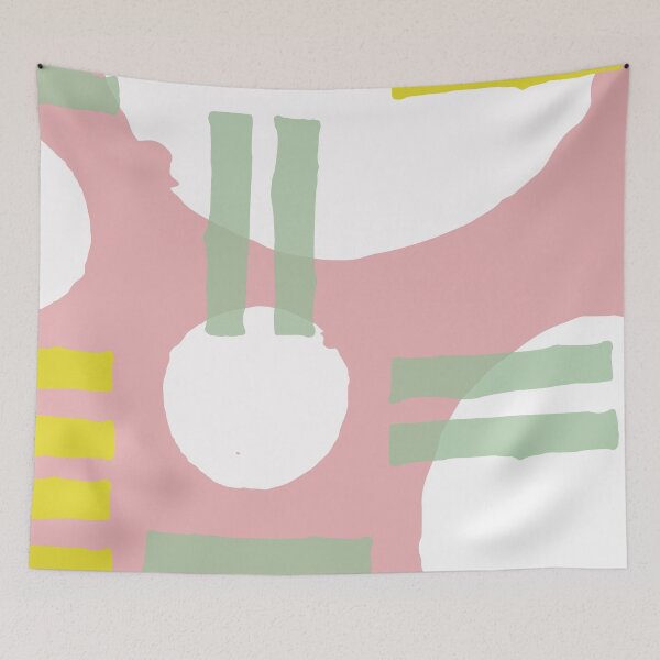 Artikelvorschau, Mid-Century Modern in Mintgrün und Mauve-Rosa Muster entworfen und verkauft von DEC02.