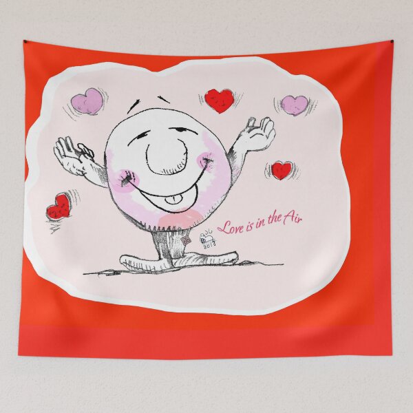 Item preview, Love Smiley - Love is in the Air (drawing by ACCI) designed and sold by VanyssaGraphics.