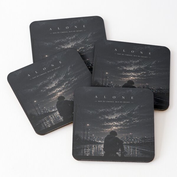 Item preview, ALONE - Not By Choice, But By Heart Design designed and sold by NovaInfinityStudio.
