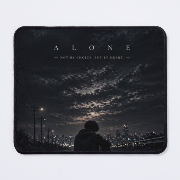 Item preview, ALONE - Not By Choice, But By Heart Design designed and sold by NovaInfinityStudio.