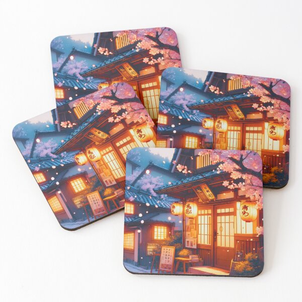 Item preview, Cherry Blossom Night in Old Japan designed and sold by ZenGrooves.