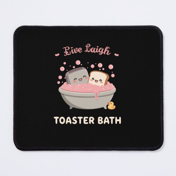 Item preview, Live Laigh Toaster Bath Funny Dark Humor Sarcastic Breakfast Food Lover designed and sold by RetroMini2026.