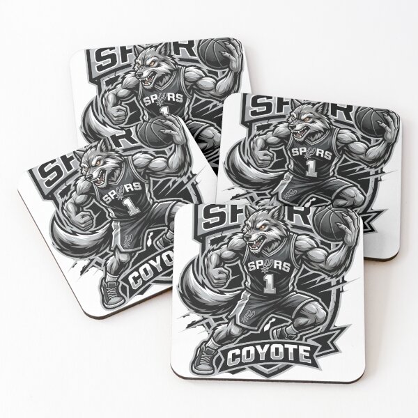 Item preview, Aggressive Coyote Basketball Shield Mascot | Saint Anthony designed and sold by Pandora´s Box.