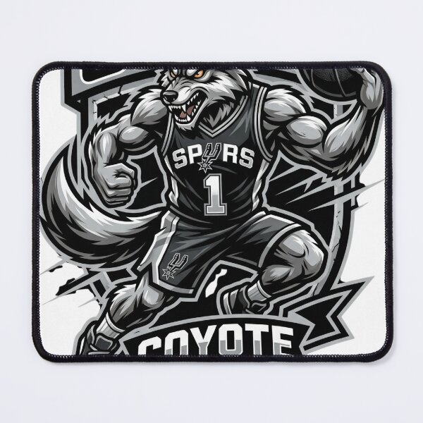 Item preview, Aggressive Coyote Basketball Shield Mascot | Saint Anthony designed and sold by Pandora´s Box.