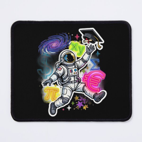 Item preview, Funny Astronaut Accountant Celebrating Graduation in Space Sticker designed and sold by Barkashow.