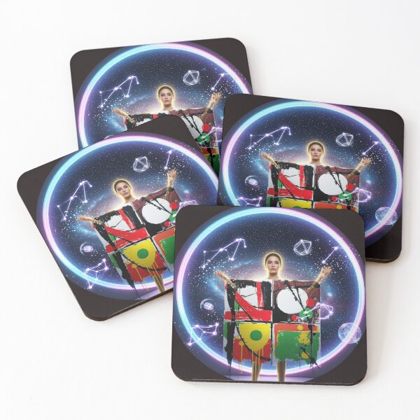 Item preview, playful disorder cosmic portal round colorful geometric abstract design designed and sold by SmashingDeals.