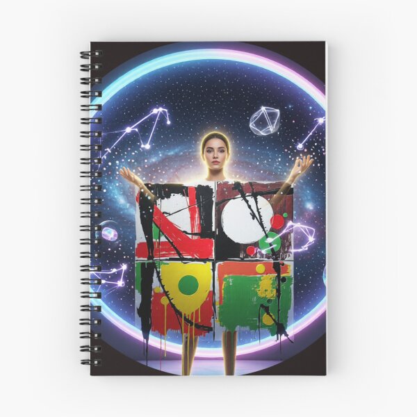 Item preview, playful disorder cosmic portal round colorful geometric abstract design designed and sold by SmashingDeals.