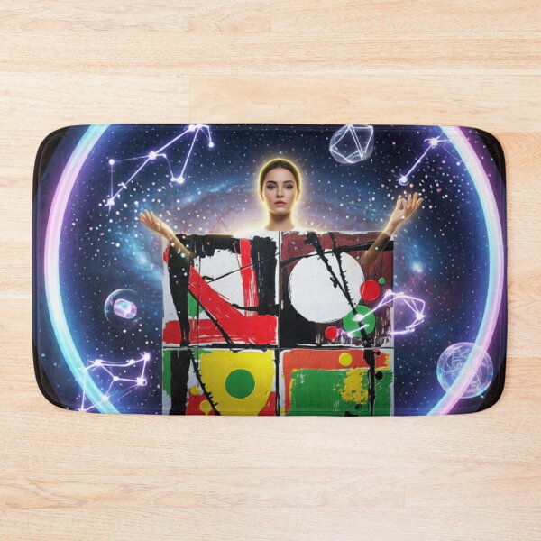 Item preview, playful disorder cosmic portal round colorful geometric abstract design designed and sold by SmashingDeals.