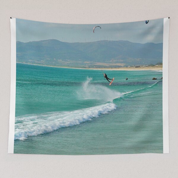 Item preview, Kitesurfing in Tarifa | Costa de la Luz Photography designed and sold by Tropical Blood.