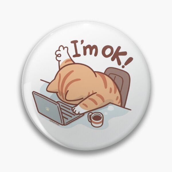 Item preview, Hardworking tired cat designed and sold by Mangoking06.