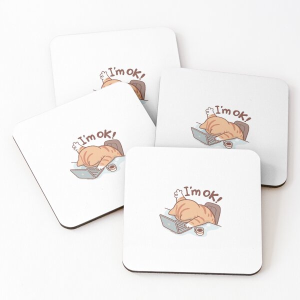 Item preview, Hardworking tired cat designed and sold by Mangoking06.
