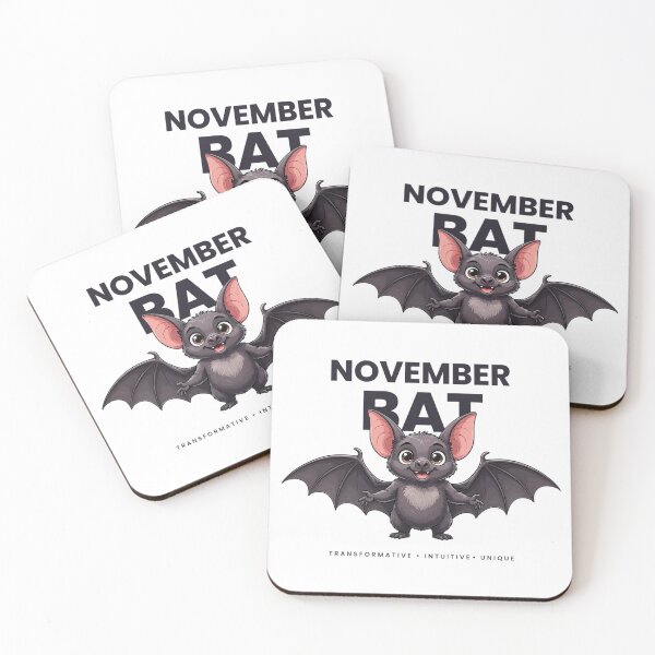 Item preview, November Bat Birthday Month Animal – Transformative Intuitive Unique Gift designed and sold by Cool-cat-art.
