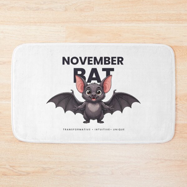 Item preview, November Bat Birthday Month Animal – Transformative Intuitive Unique Gift designed and sold by Cool-cat-art.