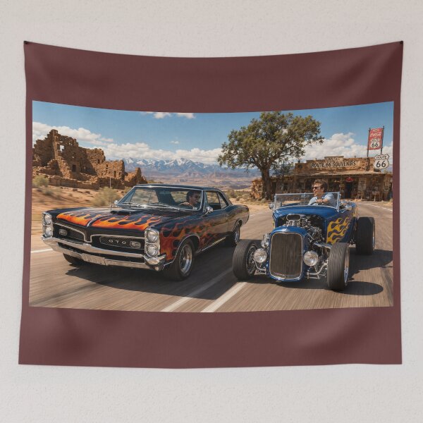 Item preview, Route 66 Flame Riders 1967 designed and sold by VERYOLDROAD BY AXTON BROWNING .