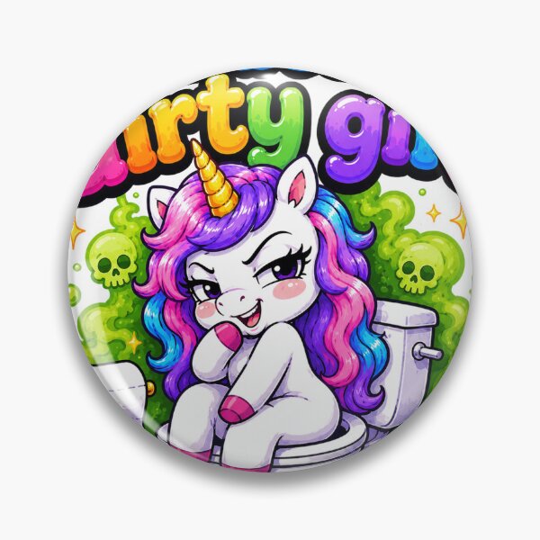 Item preview, Dirty Girl Unicorn Toilet designed and sold by Idans.