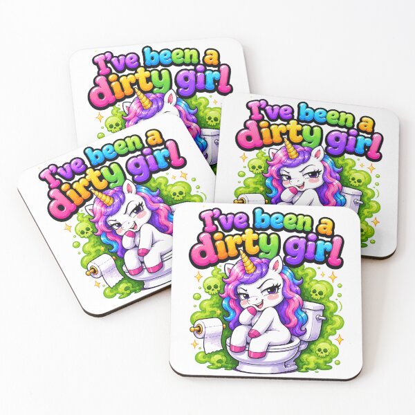 Item preview, Dirty Girl Unicorn Toilet designed and sold by Idans.