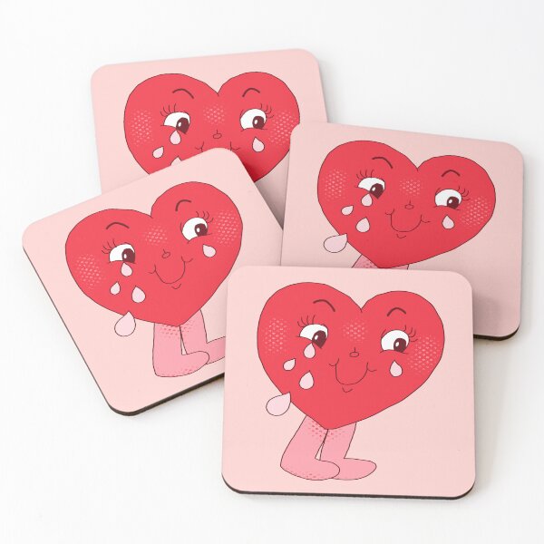Item preview, Happy Tears Crying Heart designed and sold by yellowflowerhut.