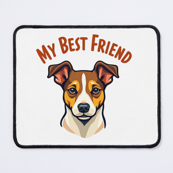 Item preview, Jack Russell Terrier with My Best Friend text designed and sold by Prints by Mat.