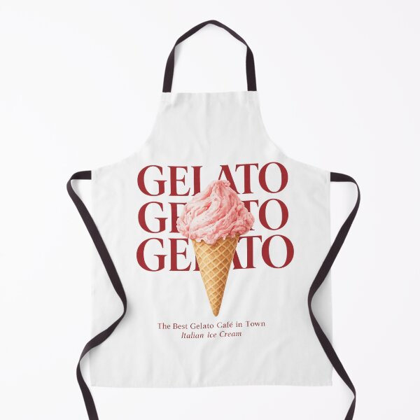 Item preview, Gelato Gelato Gelato Strawberry Ice Cream Italian Dessert Retro Cafe Design designed and sold by Backsay.