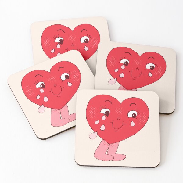 Item preview, Happy Tears Crying Heart designed and sold by yellowflowerhut.