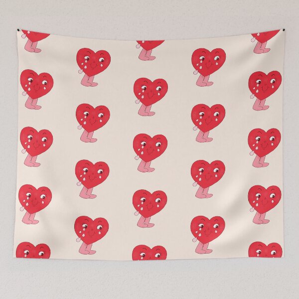 Item preview, Happy Tears Crying Heart designed and sold by yellowflowerhut.