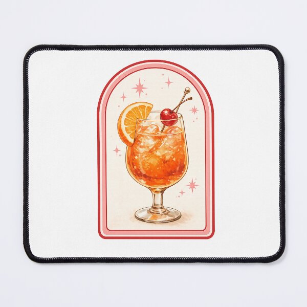 Item preview, Aperol Spritz Cocktail Italian Summer Drink Retro Bar Aesthetic Design designed and sold by Backsay.