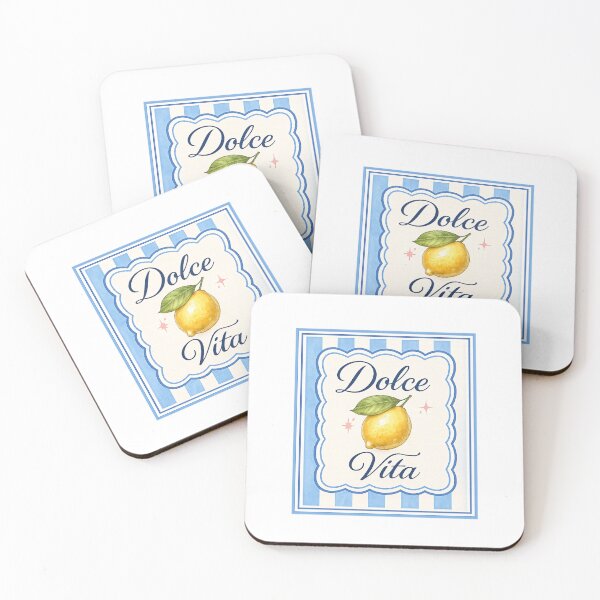 Item preview, La Dolce Vita Lemon Italian Coastal Summer Vintage Label Design designed and sold by Backsay.
