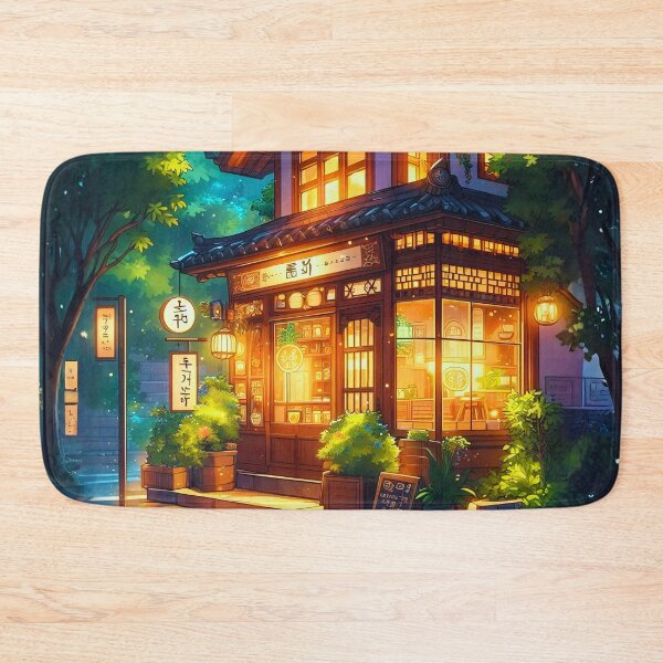 Item preview, Midnight Matcha – Cozy Japanese Lofi Café designed and sold by ZenGrooves.