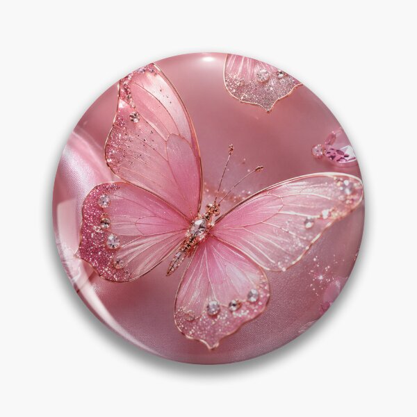 Item preview, Pink Butterfly Dream | Luxury Aesthetic Butterfly Art | Cute Pink Sparkle Design designed and sold by KeerthiCuteFind.