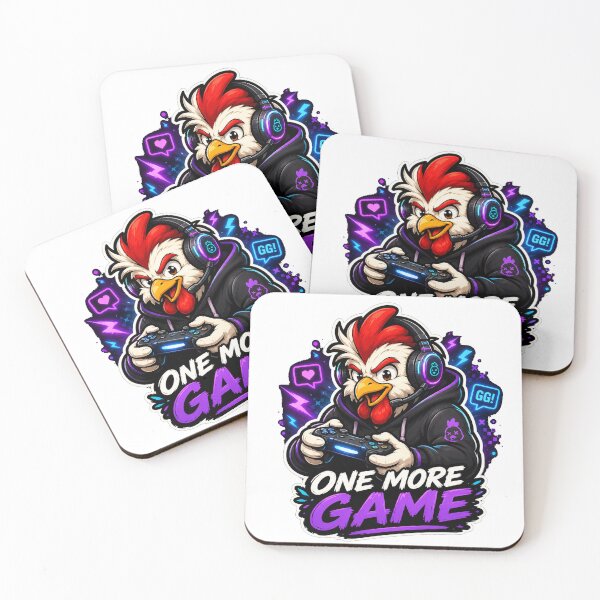 Item preview, One More Game – Gamer Coqué Gaming Chicken designed and sold by AFI-Studio.