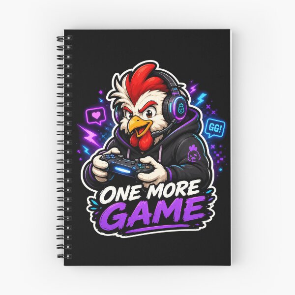 Aperçu de l'œuvre One More Game – Gamer Coqué Gaming Chicken créée et vendue par AFI-Studio.