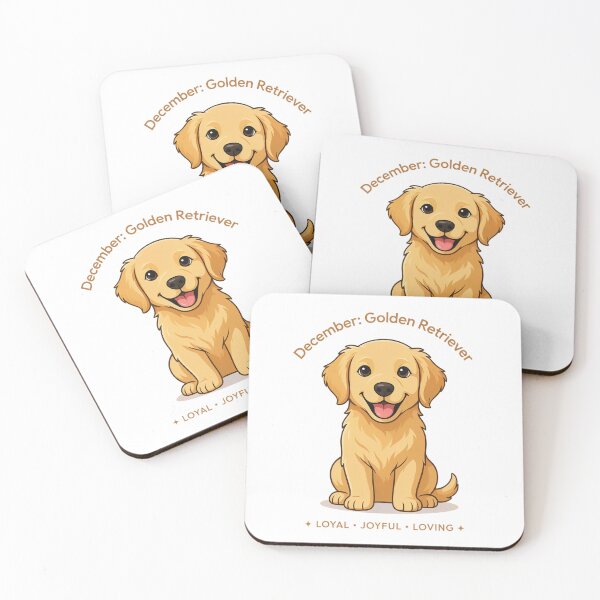 Item preview, December Golden Retriever Birthday Month Animal – Loyal Joyful Loving Gift designed and sold by Cool-cat-art.