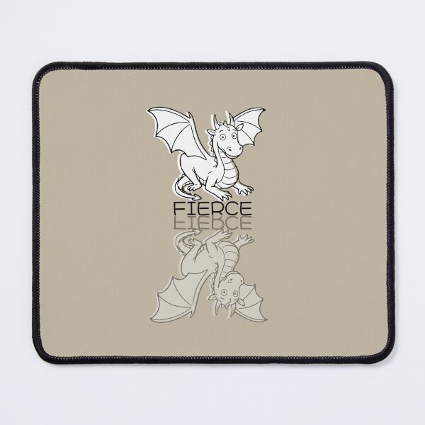 Item preview, Cute Gray Dragon Doodle Reflection FIERCE designed and sold by TackyTime.