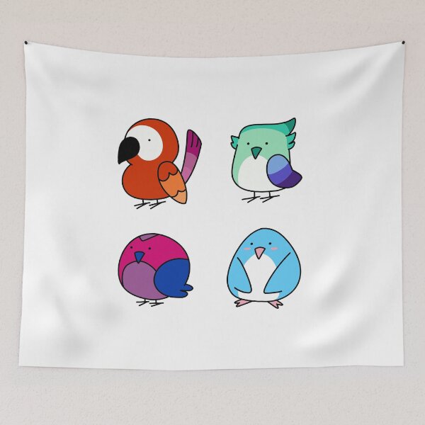 Item preview, LGBT Pride Birds designed and sold by walmartyuri.