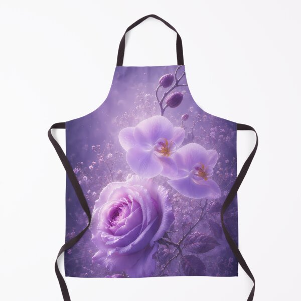 Item preview, Dreamy Purple Rose and Orchid Floral Art designed and sold by ManJiangHong.