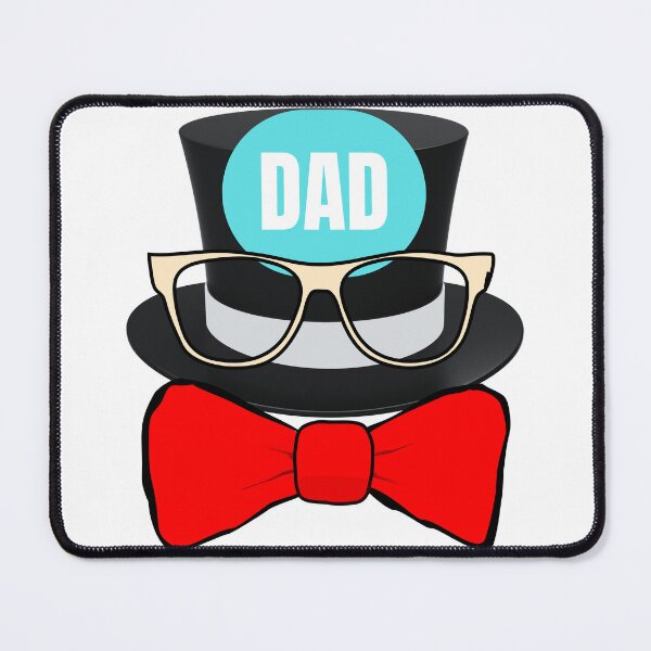 Item preview, Cool Dad Gentleman Style - Top Hat , Glasses & Bow Tie Father Design designed and sold by Palette-Vibes.
