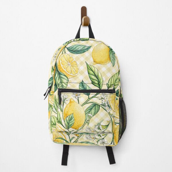 Item preview, Vintage Lemon Branch Gingham Pattern designed and sold by Petal & Pattern Co.