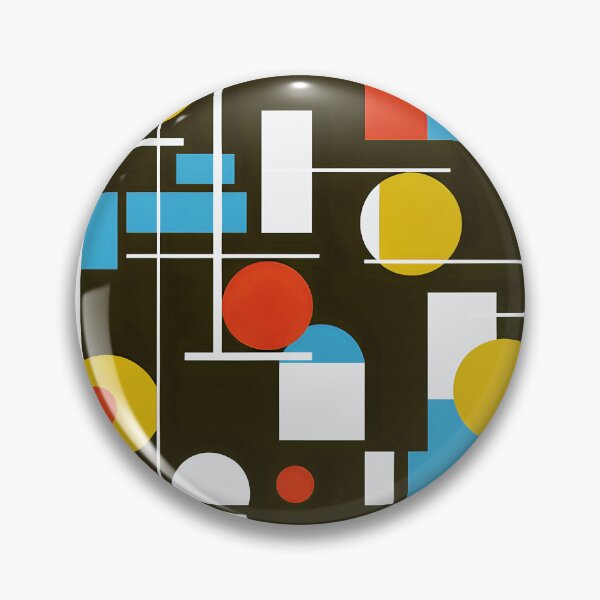 Item preview, Mid-Century Modern Bauhaus Blue, White, Red, Black Design designed and sold by DEC02.