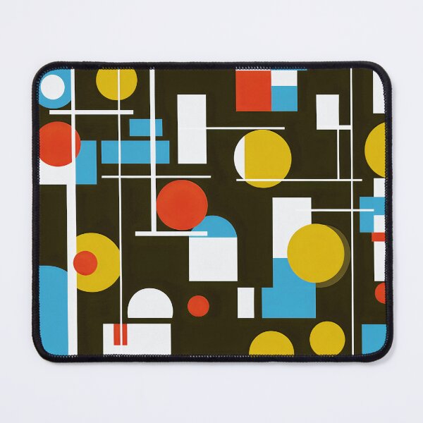 Item preview, Mid-Century Modern Bauhaus Blue, White, Red, Black Design designed and sold by DEC02.