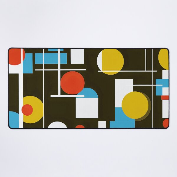 Item preview, Mid-Century Modern Bauhaus Blue, White, Red, Black Design designed and sold by DEC02.