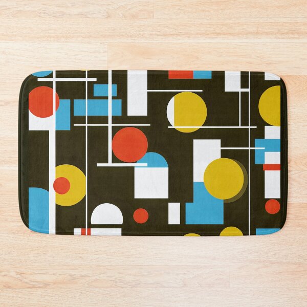 Item preview, Mid-Century Modern Bauhaus Blue, White, Red, Black Design designed and sold by DEC02.