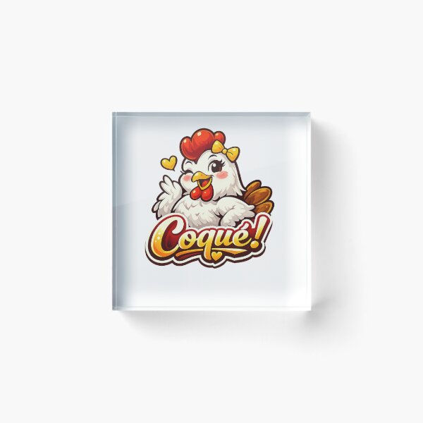 Item preview, Cute Coqué Chicken – Funny Cartoon Hen Kawaii  designed and sold by AFI-Studio.
