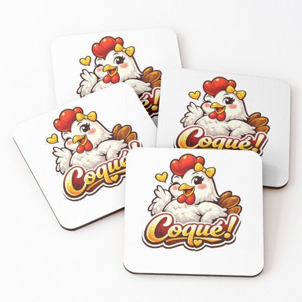 Item preview, Cute Coqué Chicken – Funny Cartoon Hen Kawaii  designed and sold by AFI-Studio.