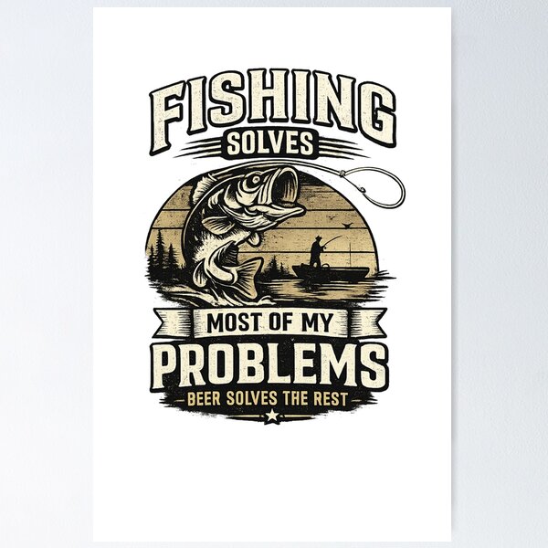 Item preview, Funny Vintage Fishing Beer designed and sold by OnePercent992.
