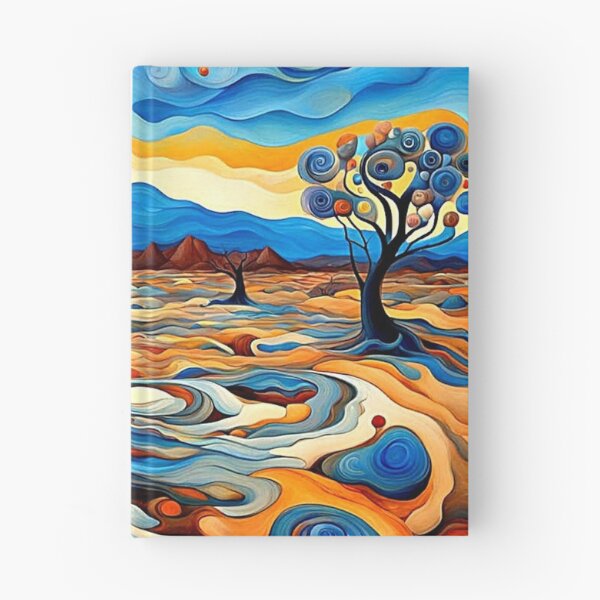 Item preview, Gnarled trees in desert designed and sold by George Hutton Hunter.