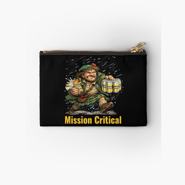 Item preview, Scotsman Battling Through a Storm With a Fish Supper and Lager - Vintage Retro designed and sold by AberDons.
