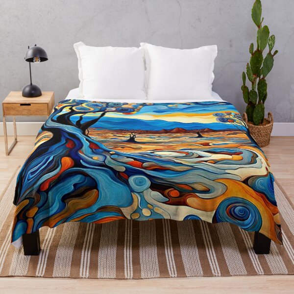 Item preview, Gnarled trees in desert designed and sold by George Hutton Hunter.